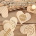 4.5" Heart Wood Slices